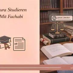 Jura studieren mit Fachabi: Ein Mann lernt für das Jurastudium. So kann man mit Fachabi Anwalt werden.