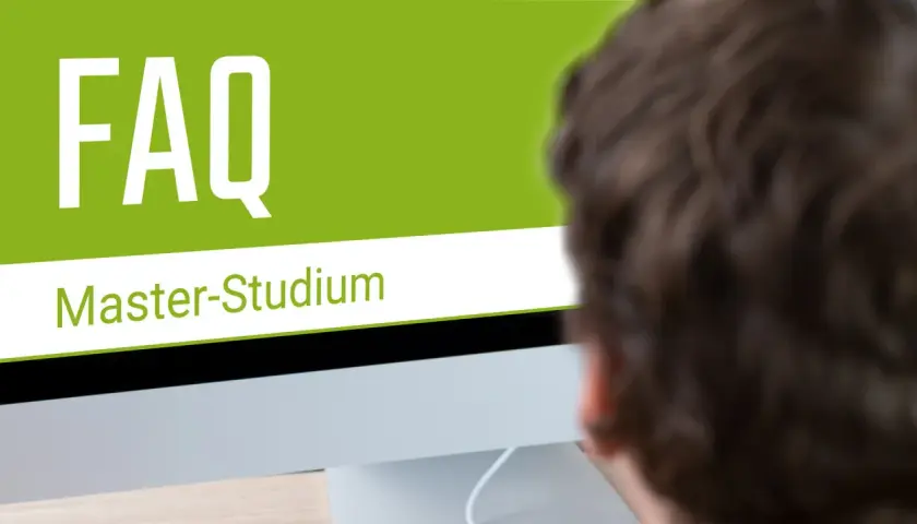 FAQ-Seite zum Master-Studium. Hier finden Sie Antworten zu Fragen bezüglich der Master credit points.