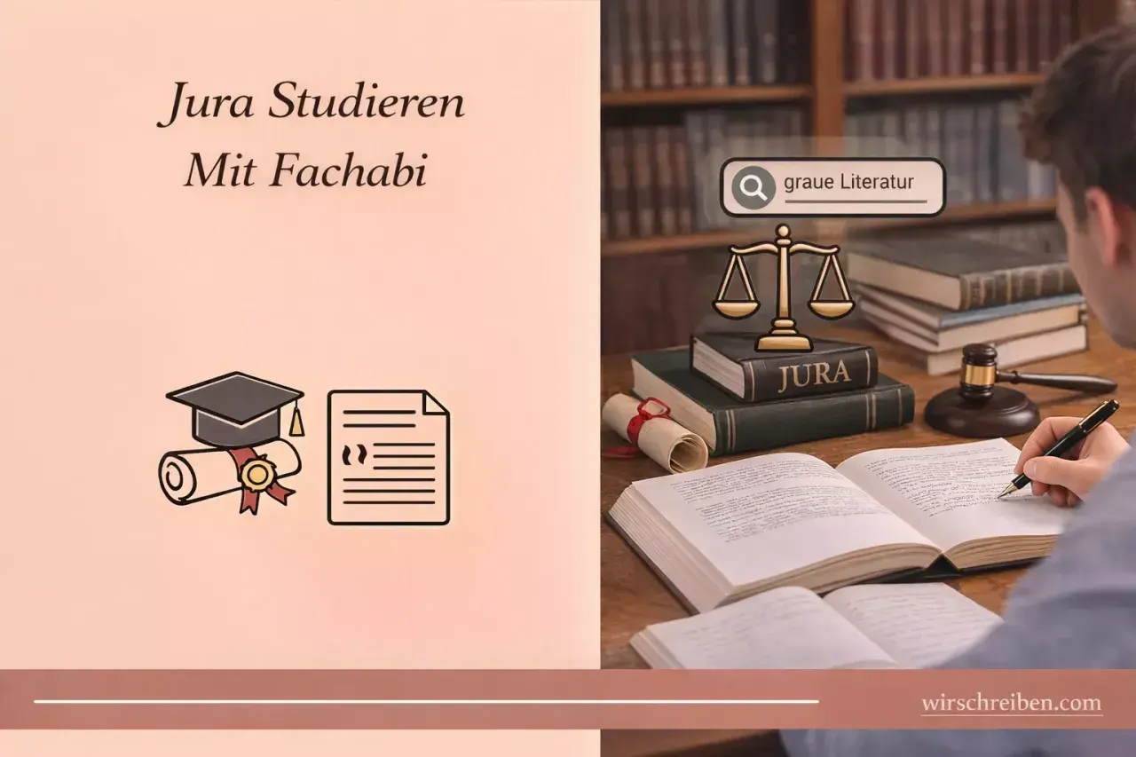 Jura studieren mit Fachabi: Ein Mann lernt für das Jurastudium. So kann man mit Fachabi Anwalt werden.