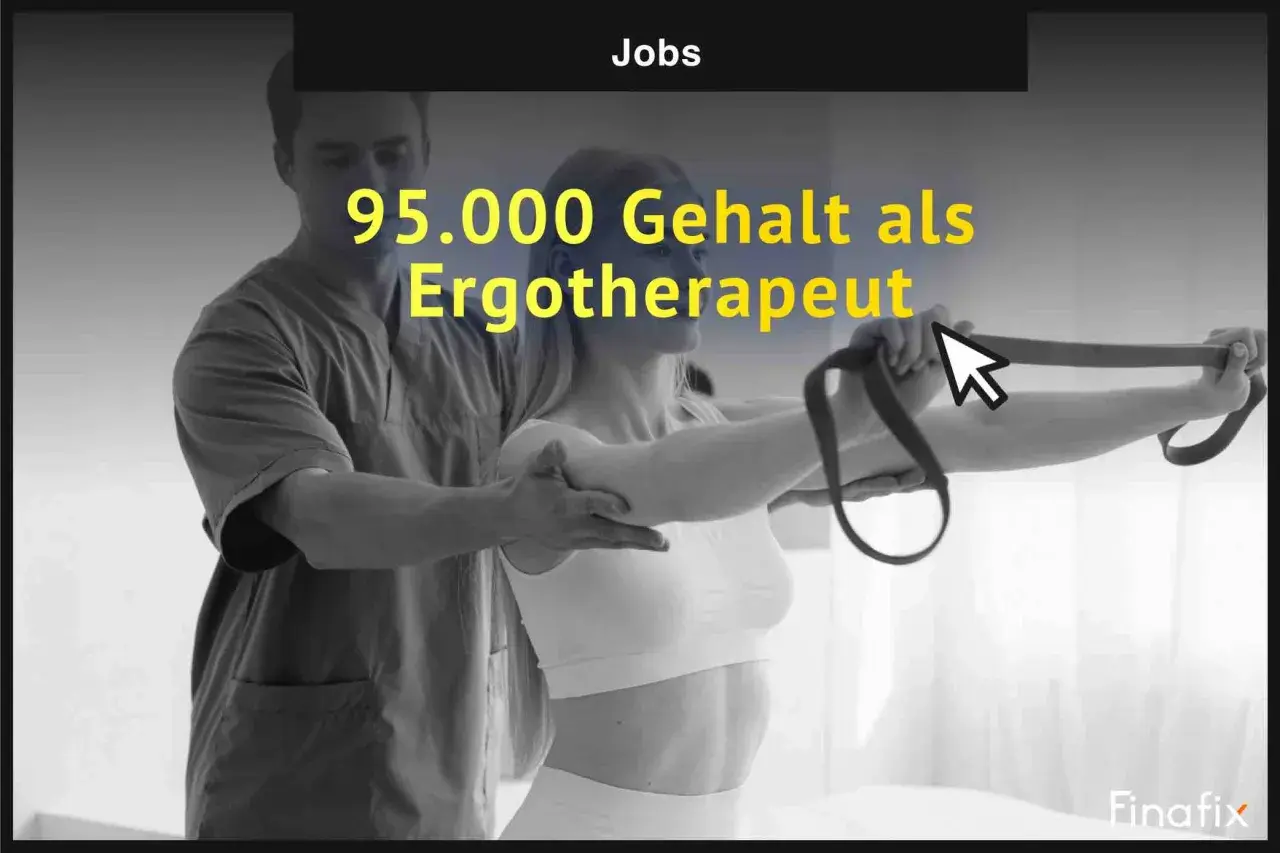 Ergotherapie Ausbildung: Gehalt von 95.000 € möglich. Ein Therapeut unterstützt eine Patientin bei Übungen.