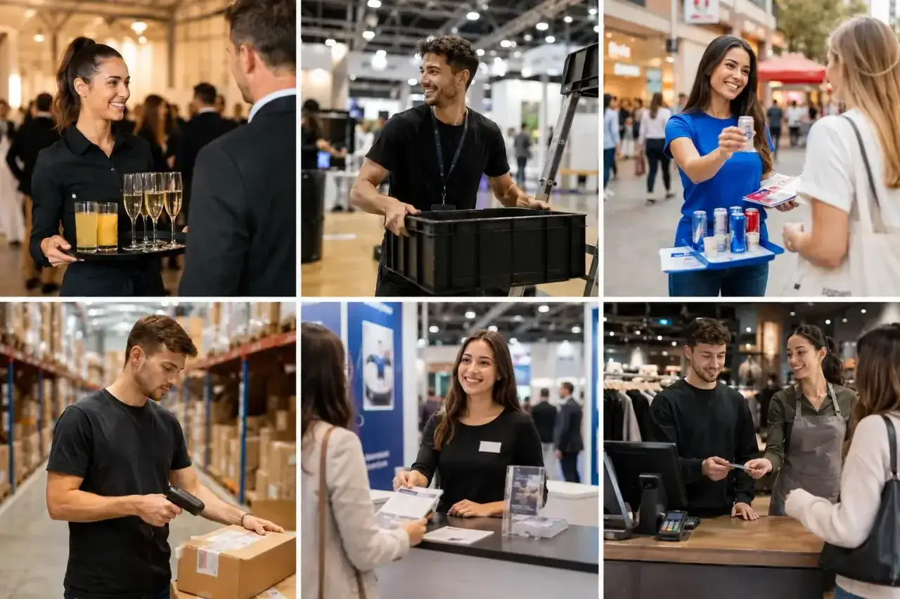 Kellnern, Lagerhelfer, Promoter, Kassierer &ndash; viele Jobs, was kann man als Minijob machen.