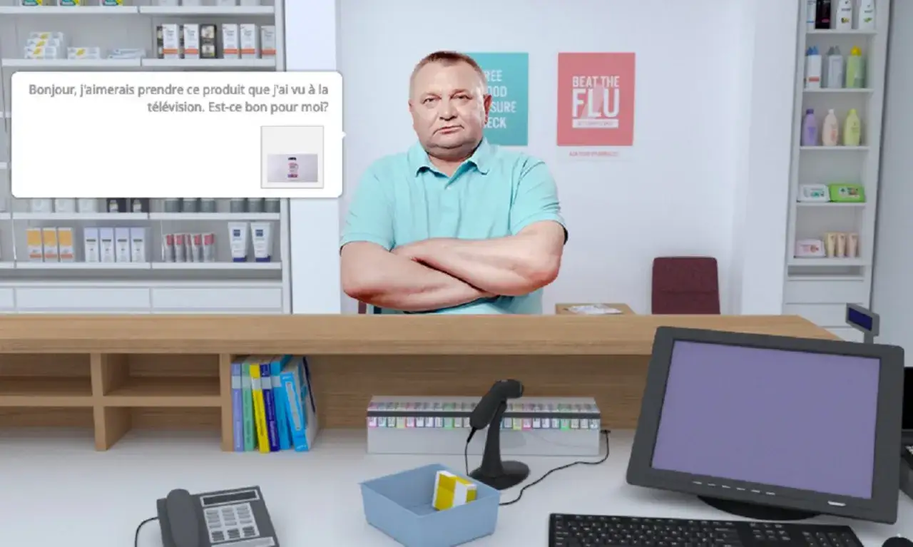 Mann fragt Apotheker: