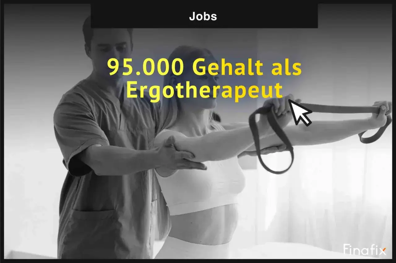 Ergotherapie Ausbildung: Gehalt von 95.000 € möglich. Ein Therapeut unterstützt eine Patientin bei Übungen.